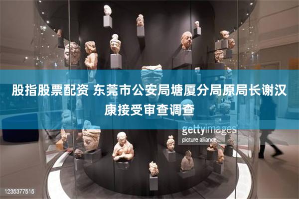 股指股票配资 东莞市公安局塘厦分局原局长谢汉康接受审查调查