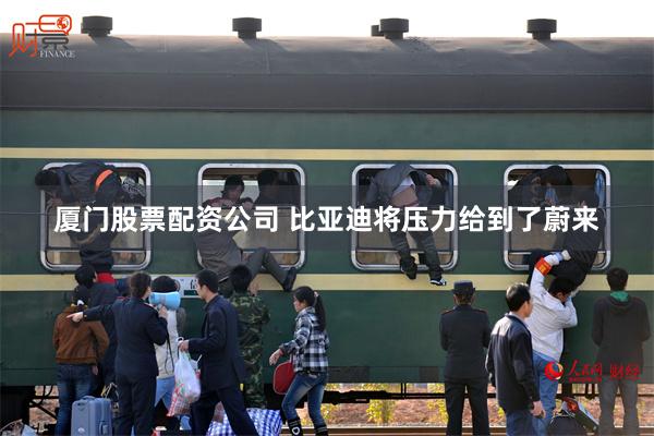 厦门股票配资公司 比亚迪将压力给到了蔚来