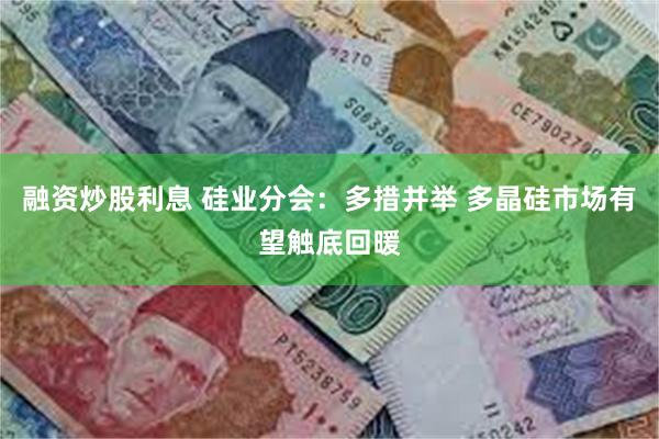 融资炒股利息 硅业分会：多措并举 多晶硅市场有望触底回暖