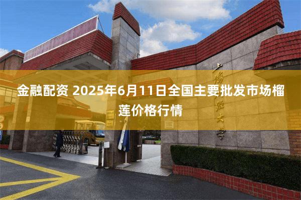 金融配资 2025年6月11日全国主要批发市场榴莲价格行情