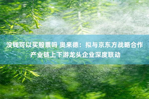 没钱可以买股票吗 奥来德：拟与京东方战略合作 产业链上下游龙头企业深度联动